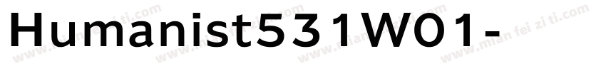 Humanist531W01字体转换