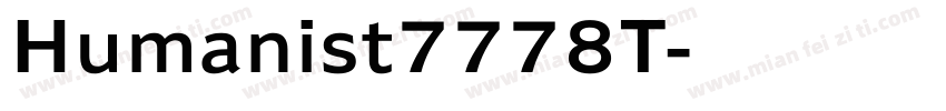 Humanist7778T字体转换