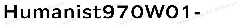Humanist970W01字体转换
