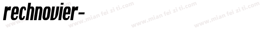rechnovier字体转换