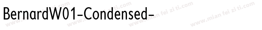 BernardW01-Condensed字体转换