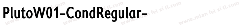 PlutoW01-CondRegular字体转换
