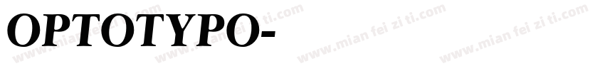 OPTOTYPO字体转换