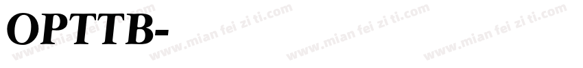 OPTTB字体转换