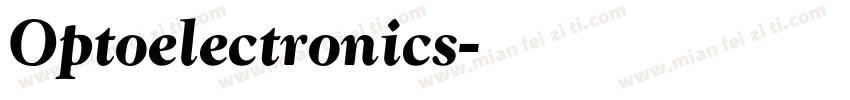 Optoelectronics字体转换
