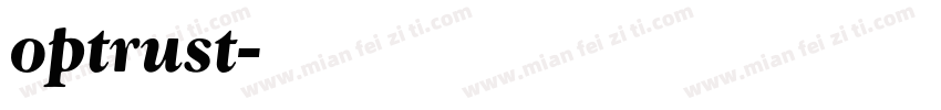optrust字体转换