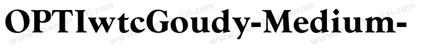 OPTIwtcGoudy-Medium字体转换