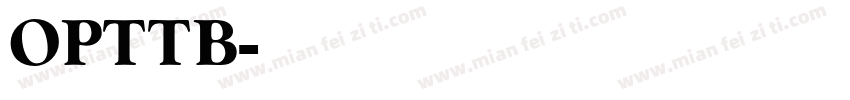 OPTTB字体转换