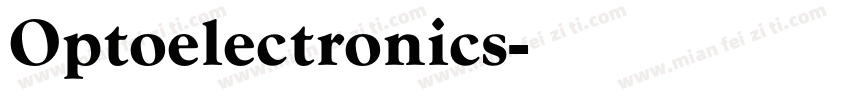 Optoelectronics字体转换