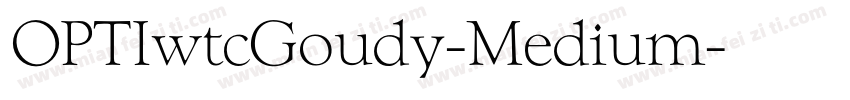 OPTIwtcGoudy-Medium字体转换