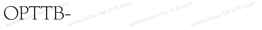 OPTTB字体转换