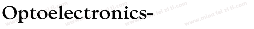 Optoelectronics字体转换