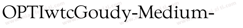 OPTIwtcGoudy-Medium字体转换