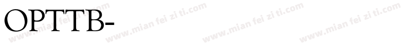 OPTTB字体转换