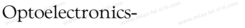 Optoelectronics字体转换