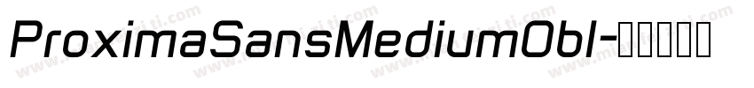 ProximaSansMediumObl字体转换