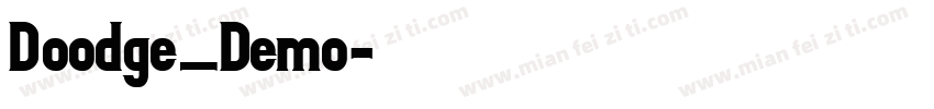 Doodge_Demo字体转换
