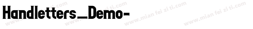 Handletters_Demo字体转换