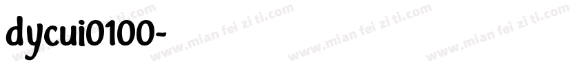 dycui0100字体转换