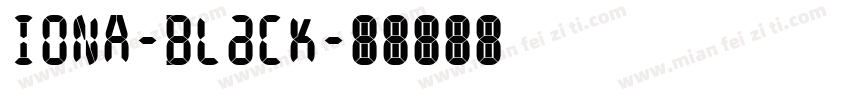IONA-Black字体转换
