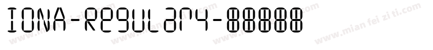 IONA-Regular4字体转换