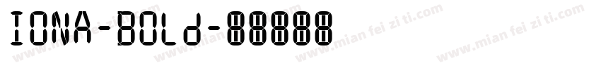 IONA-Bold字体转换
