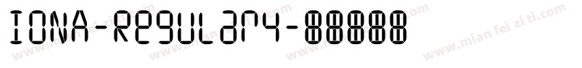 IONA-Regular4字体转换
