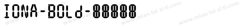 IONA-Bold字体转换