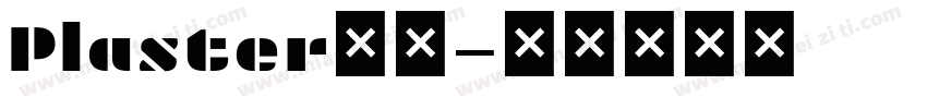 Plaster字体字体转换