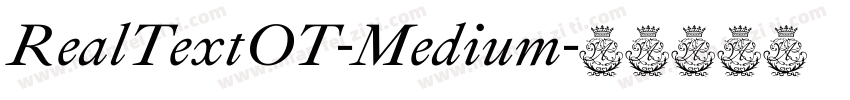 RealTextOT-Medium字体转换