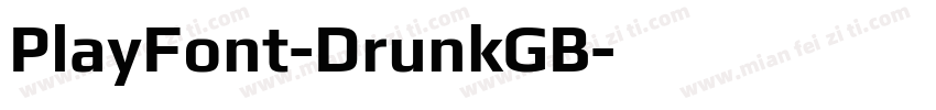 PlayFont-DrunkGB字体转换