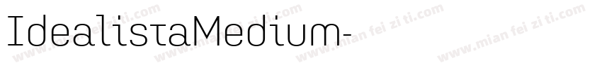 IdealistaMedium字体转换