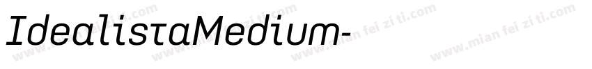 IdealistaMedium字体转换