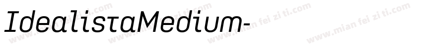 IdealistaMedium字体转换