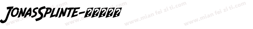 JonasSplinte字体转换