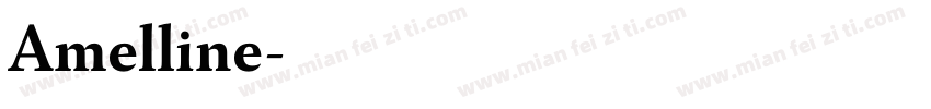 Amelline字体转换