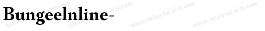 Bungeelnline字体转换
