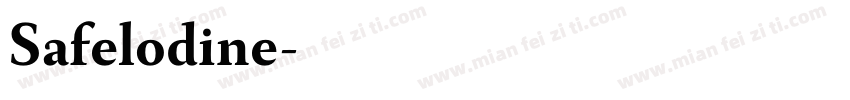 Safelodine字体转换
