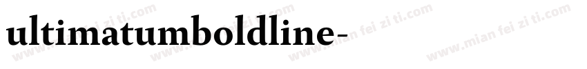 ultimatumboldline字体转换