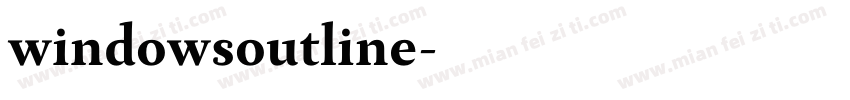 windowsoutline字体转换
