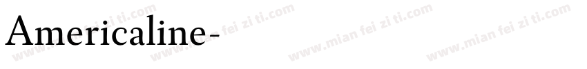 Americaline字体转换