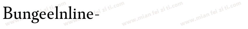 Bungeelnline字体转换