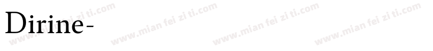 Dirine字体转换