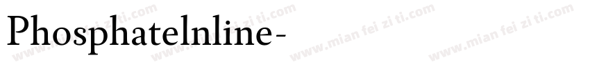 Phosphatelnline字体转换