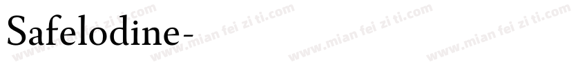 Safelodine字体转换