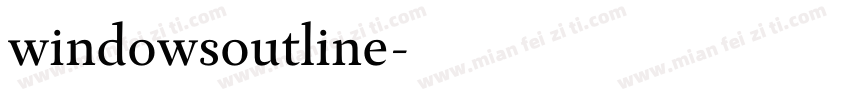 windowsoutline字体转换