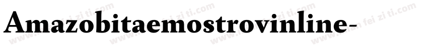 Amazobitaemostrovinline字体转换