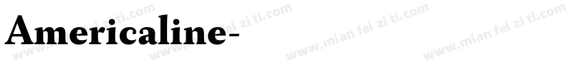 Americaline字体转换