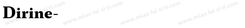 Dirine字体转换