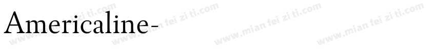 Americaline字体转换